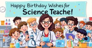 Birthday Wishes for Science Teacher