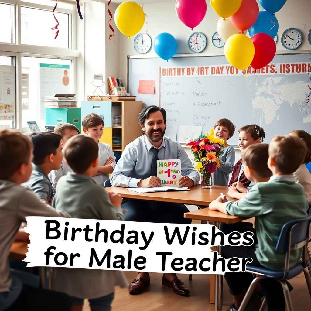 Inspirational Birthday Wishes for Male Teacher