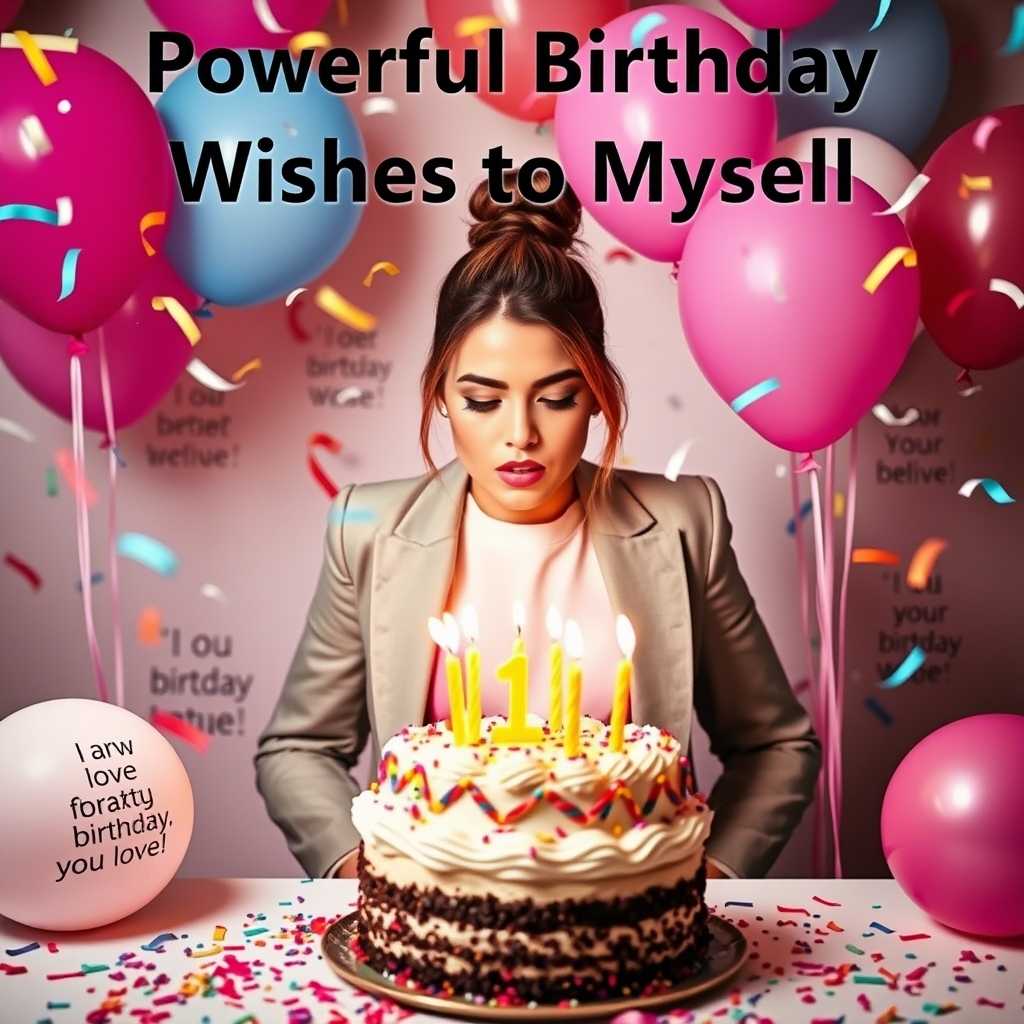 Powerful Birthday Wishes to Myself Powerful Birthday Wishes to Myself