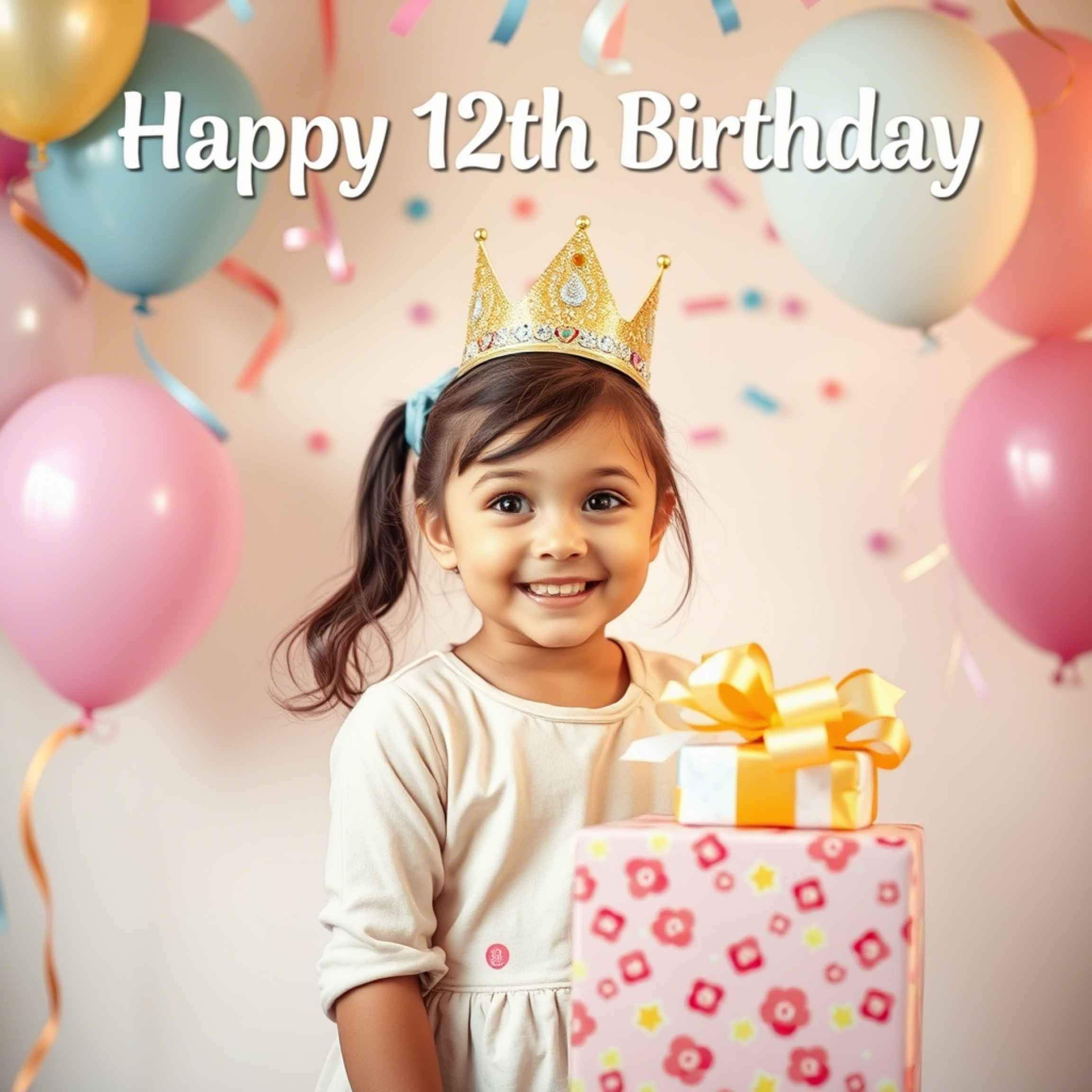 12th Birthday Wishes for Girl