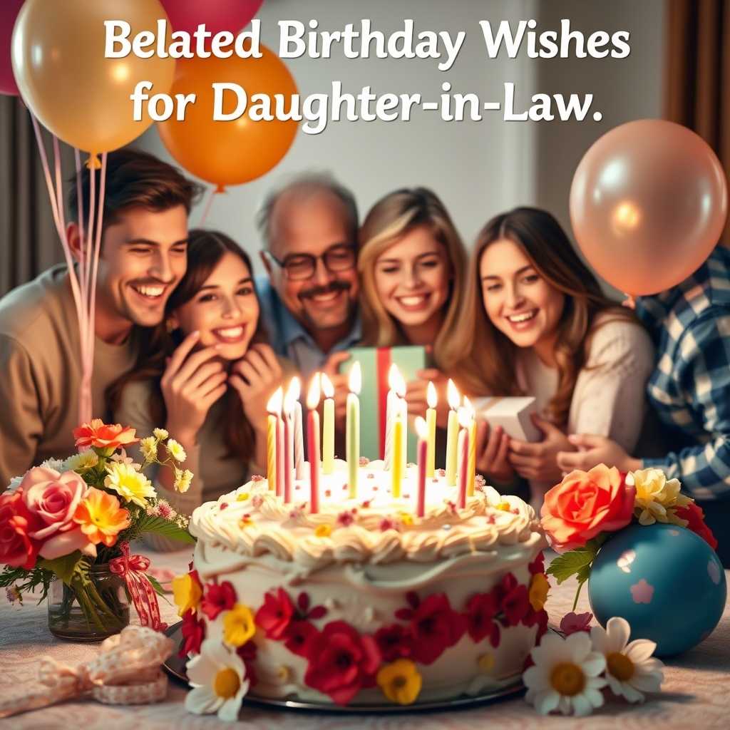 Belated Birthday Wishes for Daughter-in-Law