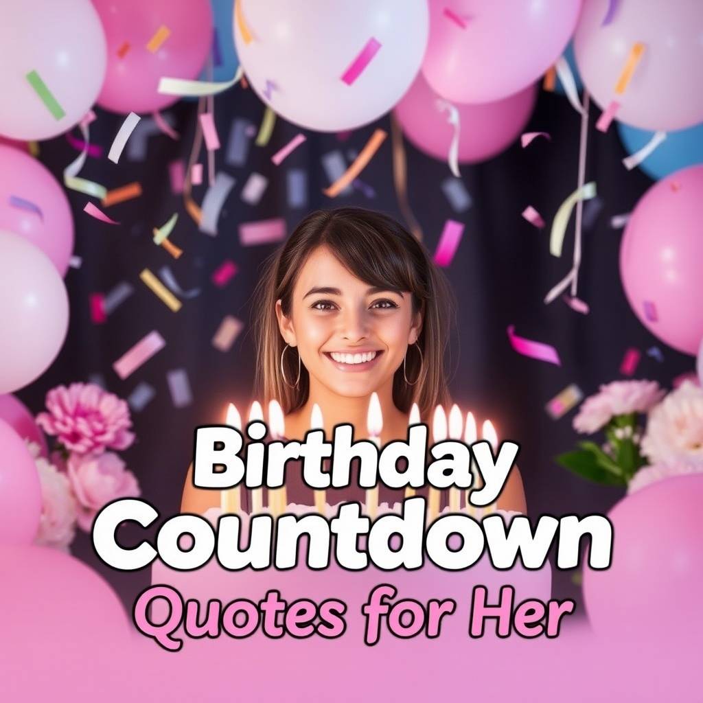 Birthday Countdown Quotes for Her