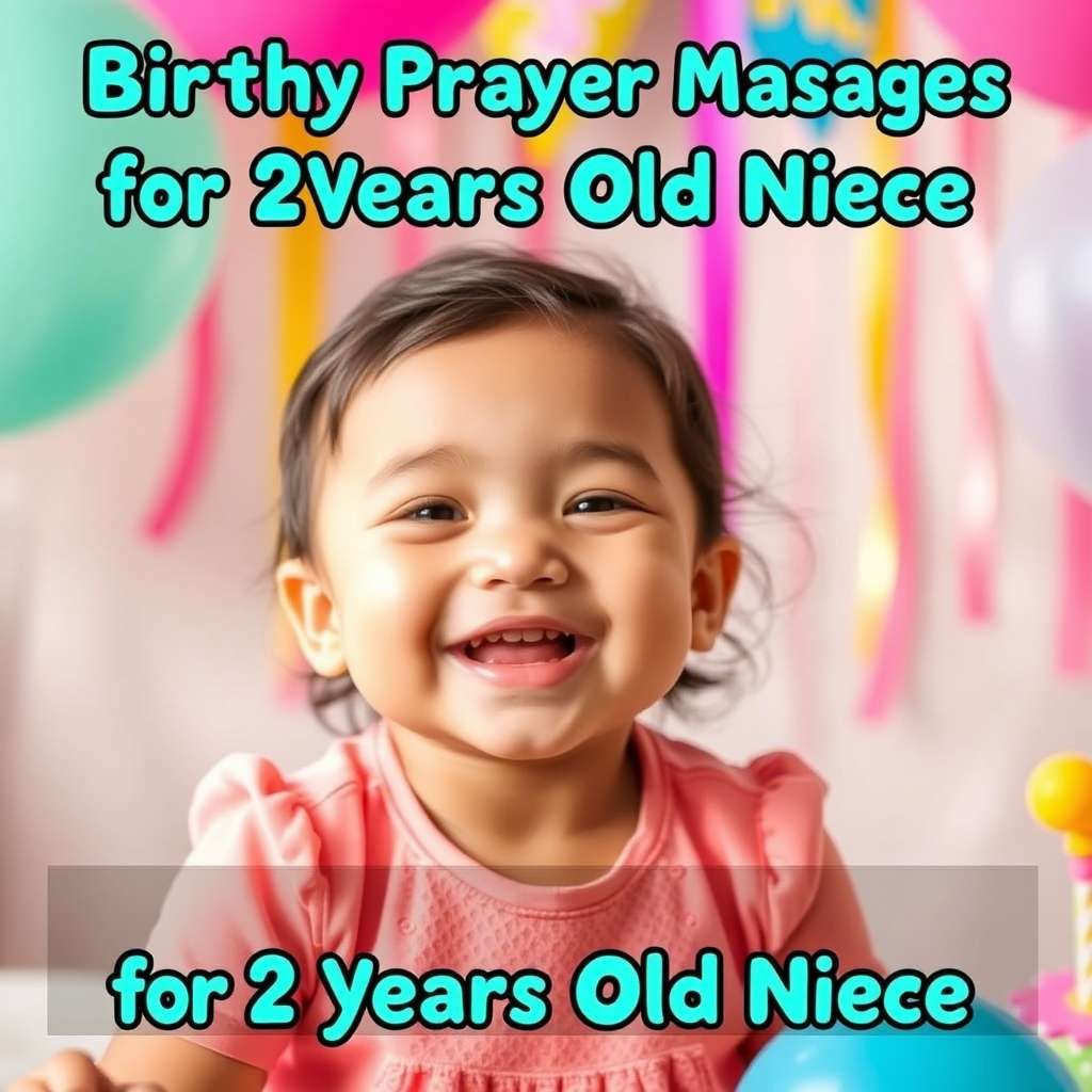 Birthday Prayer Messages for 2 Years Old Niece
