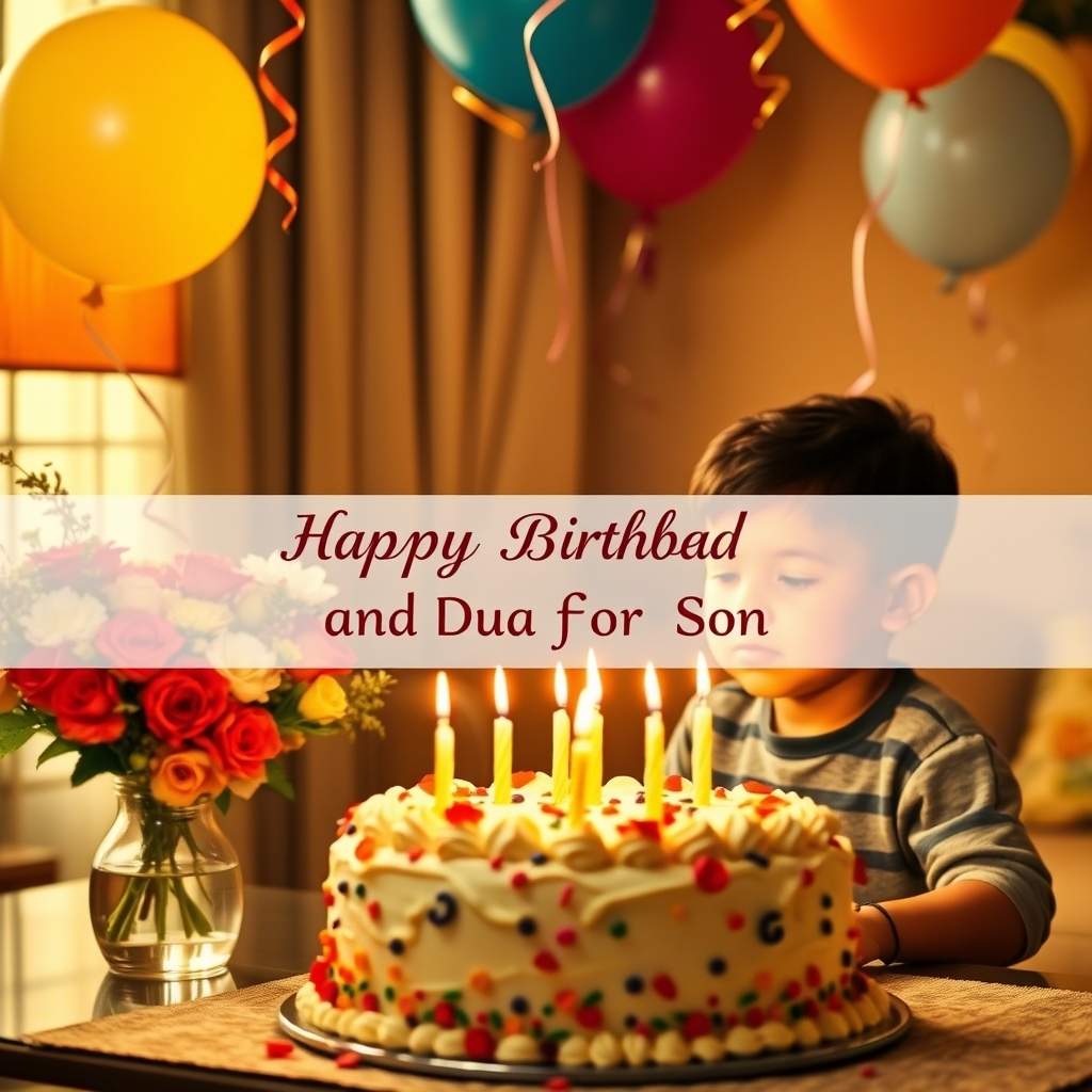 Birthday wishes and dua for son