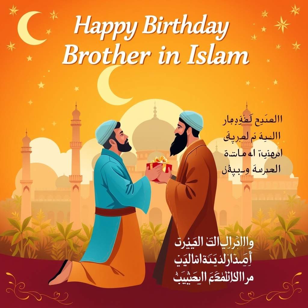 Birthday wishes for brother in islam