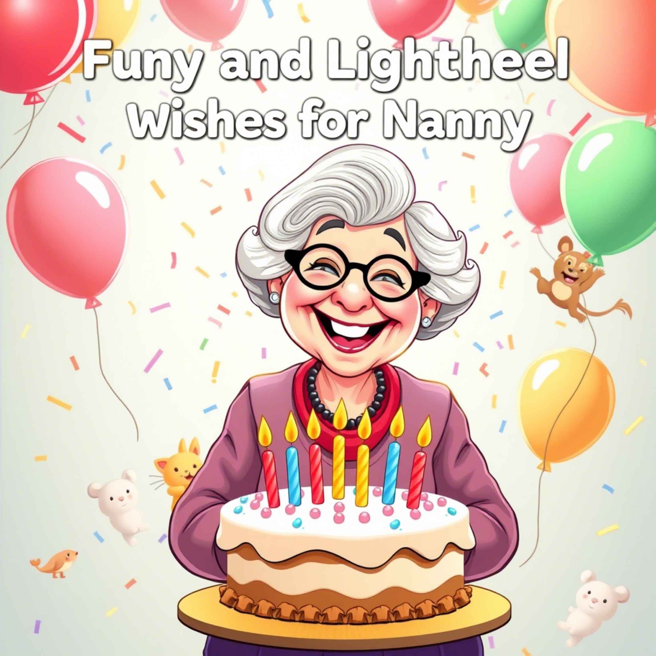 Funny and Lighthearted Birthday Wishes for Nanny