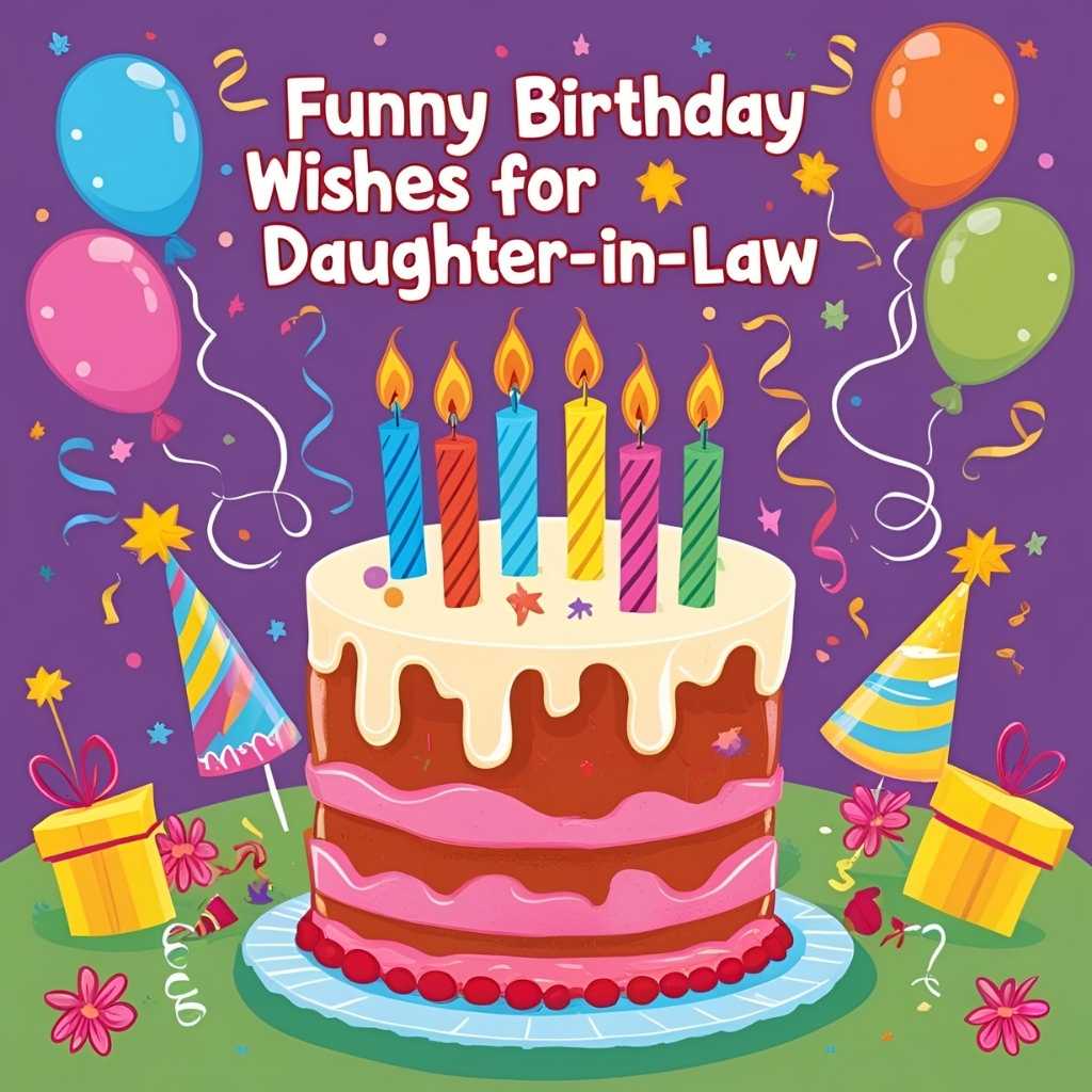 Funny Birthday Wishes for Daughter-in-Law