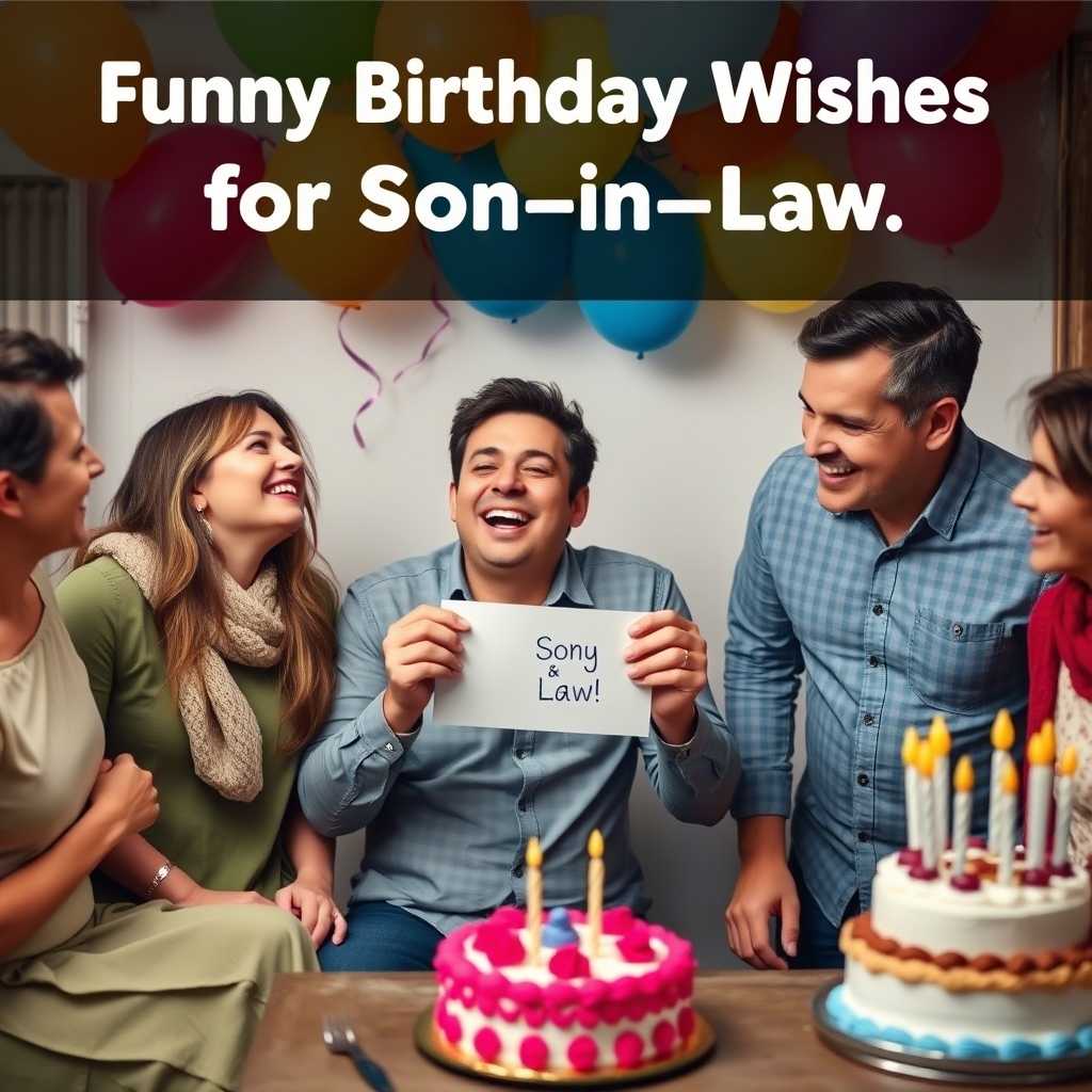 Funny Birthday Wishes for Son-in-Law