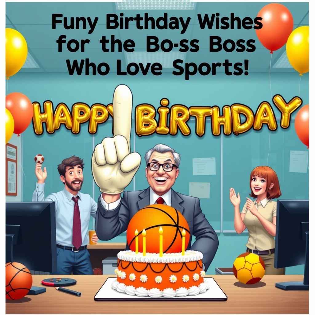 Funny Birthday Wishes for the Boss Who Loves Sports