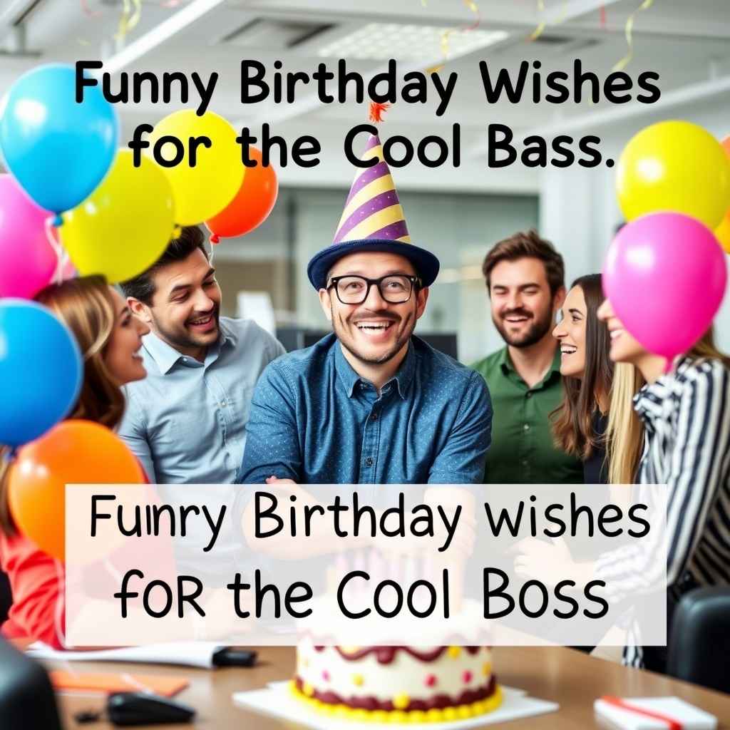 Funny Birthday Wishes for the Cool Boss