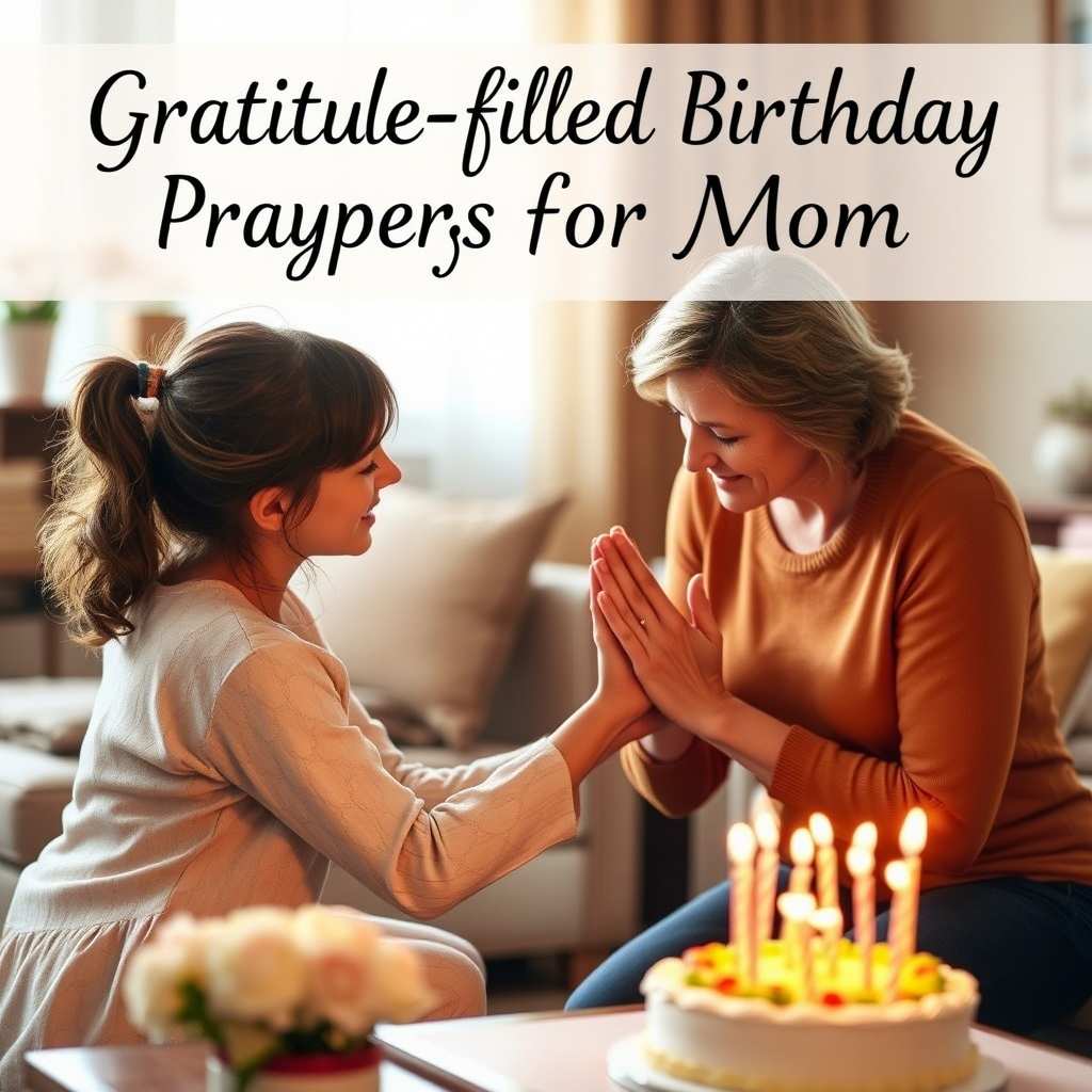 Gratitude-Filled Birthday Prayers for Mom