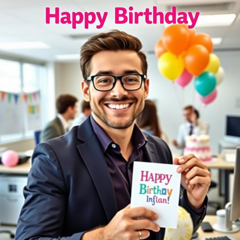 Happy Birthday Wishes for a Male Coworker