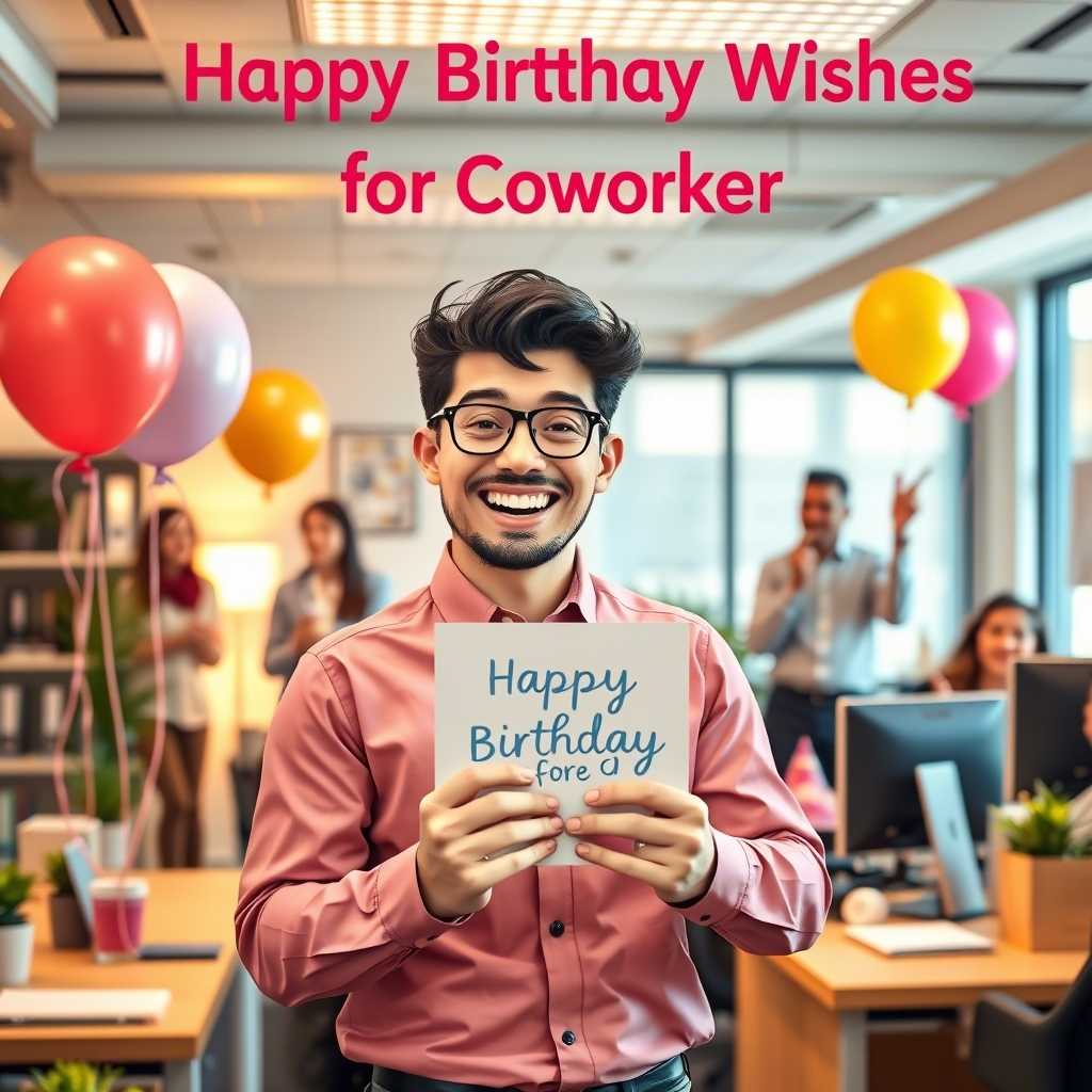 Happy Birthday Wishes for Coworker