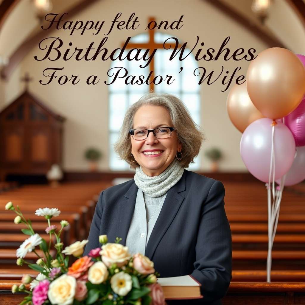 Heartfelt Birthday Wishes For a Pastor’s Wife
