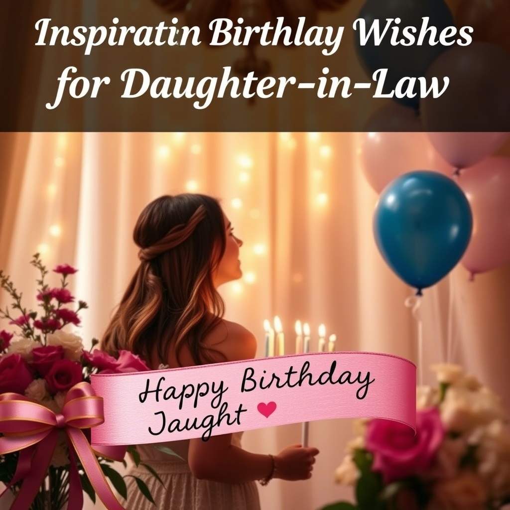 Inspirational Birthday Wishes for Daughter-in-Law