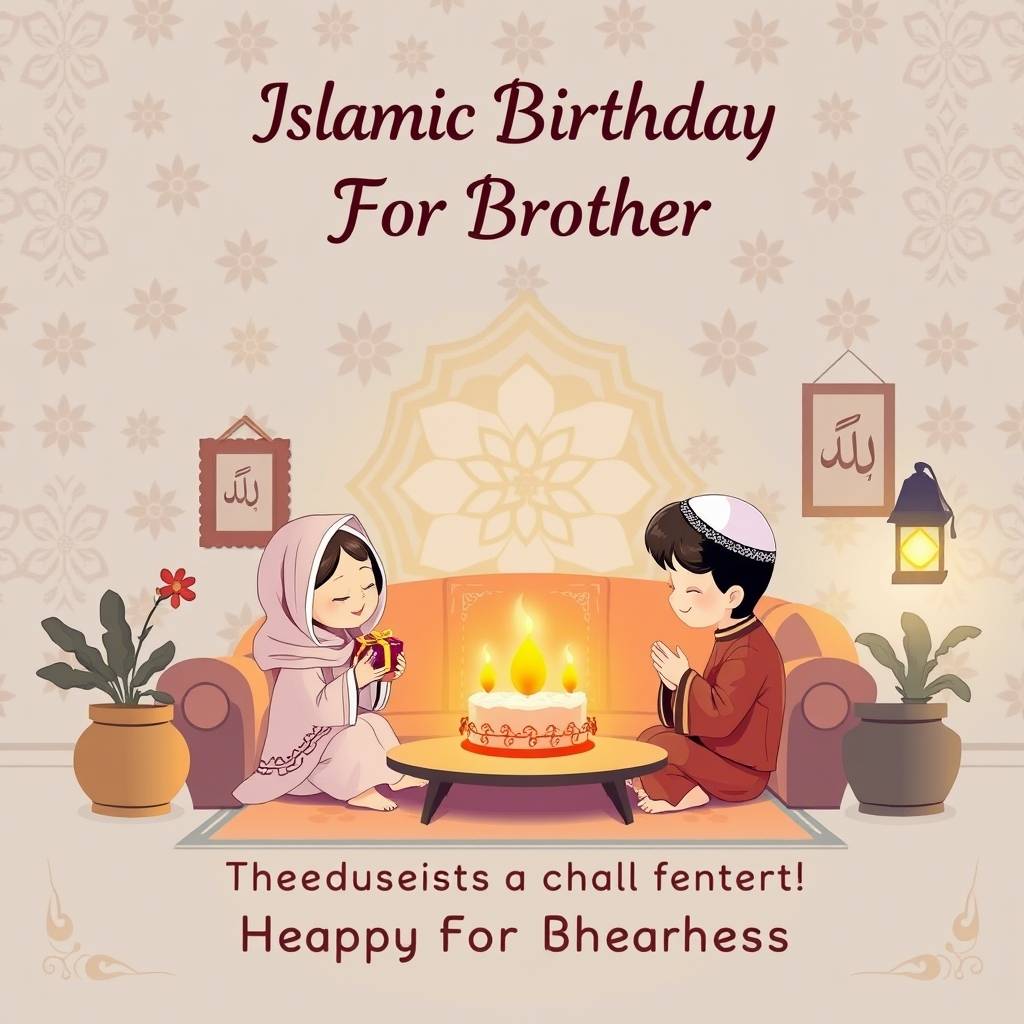 Islamic Birthday Wishes For Brother
