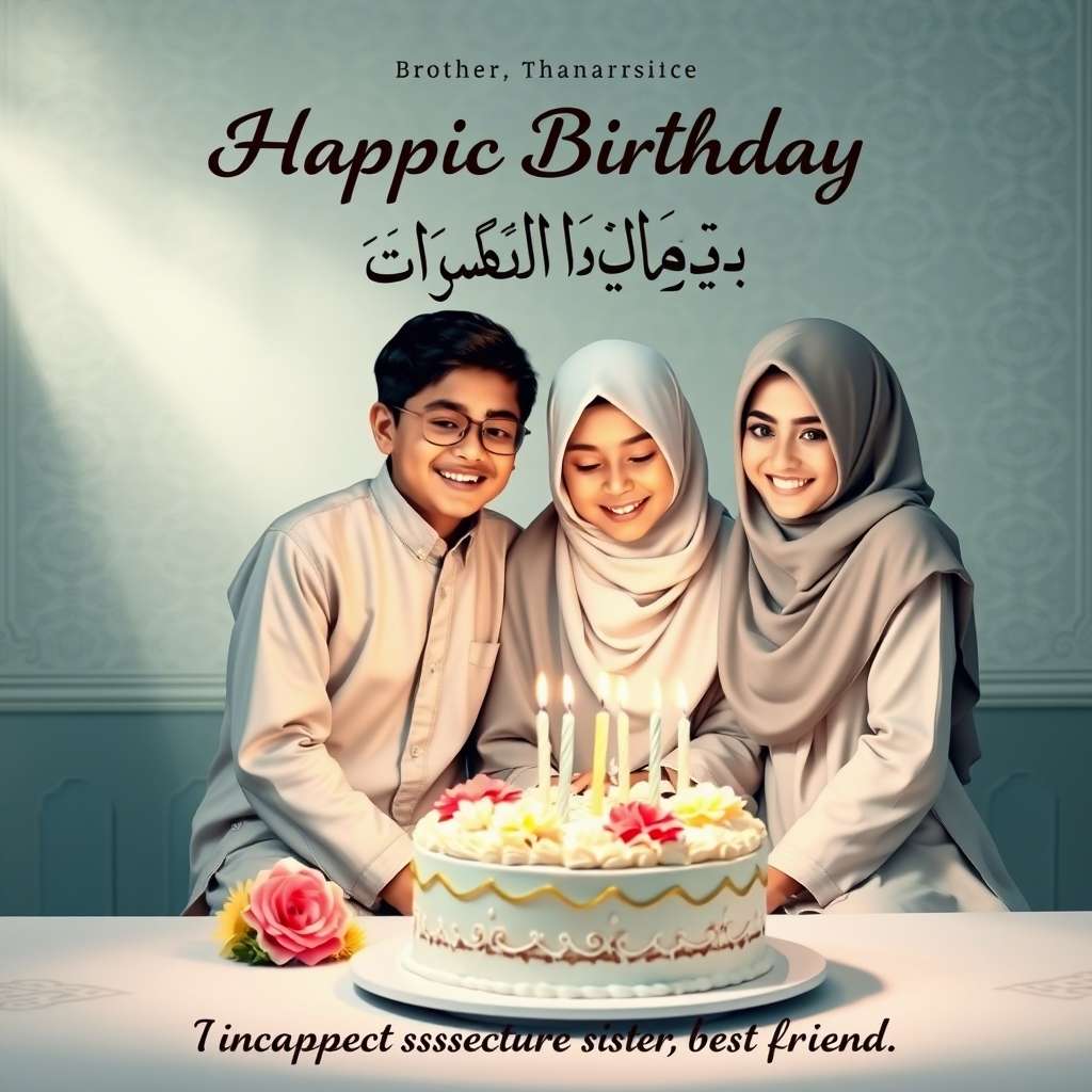 Islamic Birthday Wishes for Brother, Sister & Best Friend