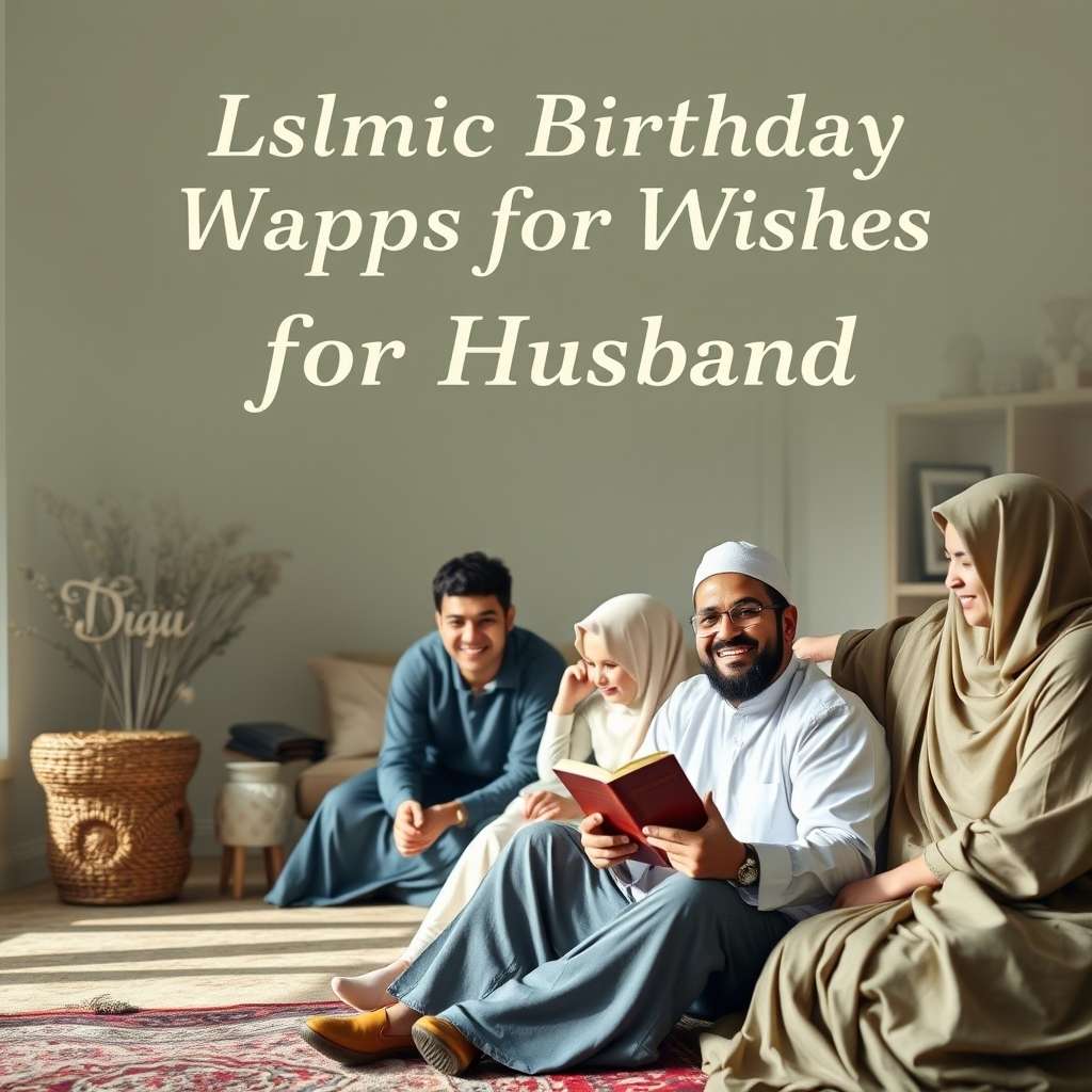 Islamic Birthday Wishes for Husband