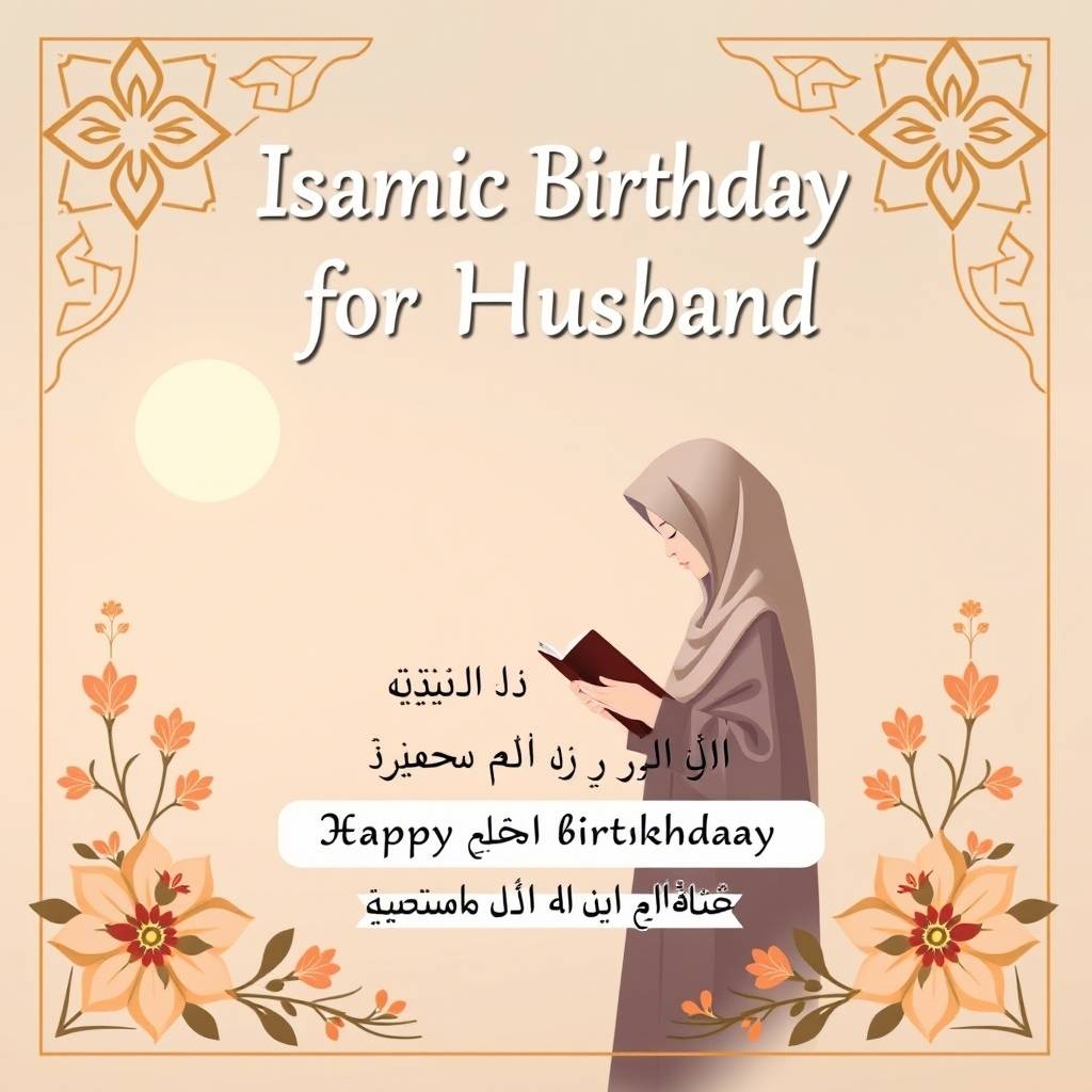 Islamic Birthday Wishes for Husband Greetings