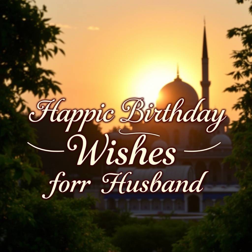 Islamic Birthday Wishes for Husband Wishes