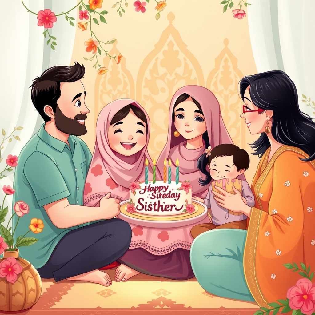 Islamic birthday wishes for sister