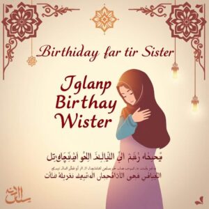 Islamic Birthday Wishes for Sister