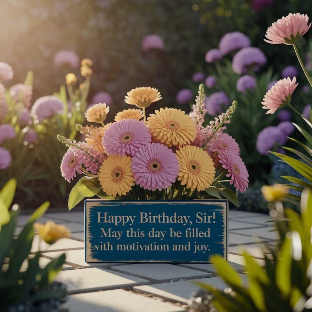 Motivating Sir Happy Birthday Wish in English