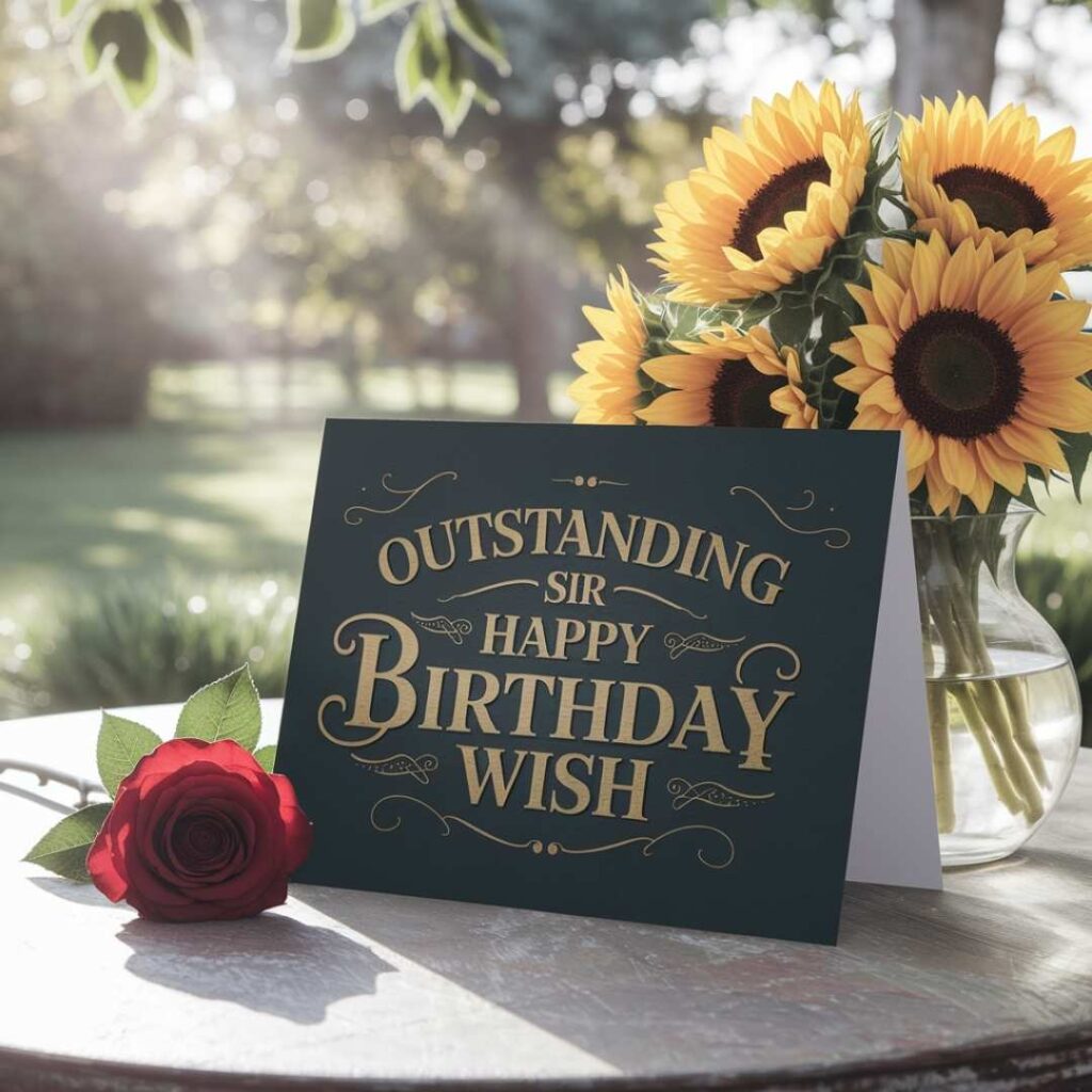 Outstanding Sir Happy Birthday Wish in English